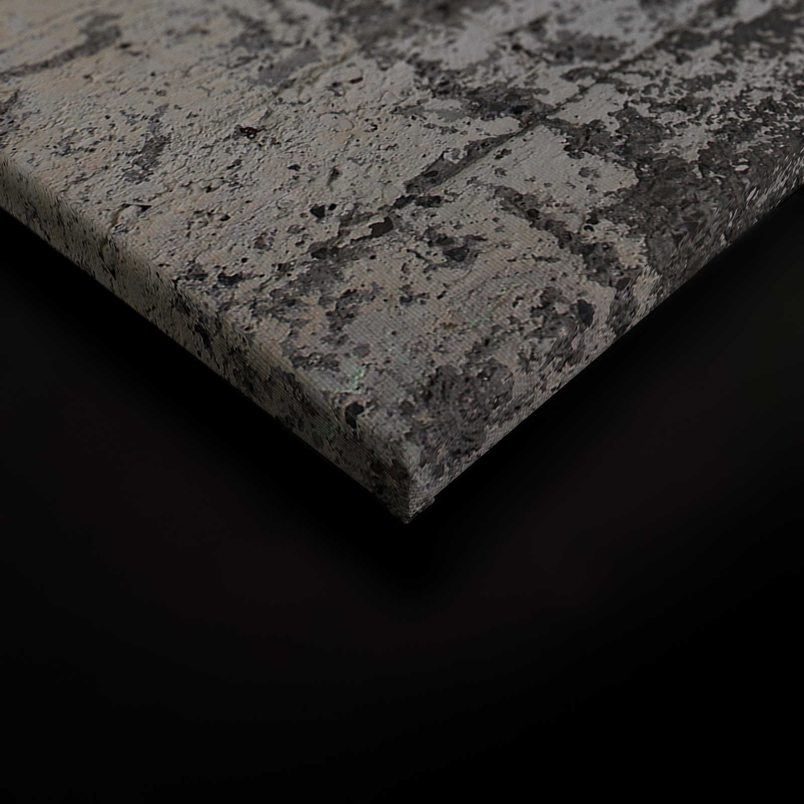 Leinwandbild Industrial Look Beton mit Used Optik – 0,90 m x 0,60 m