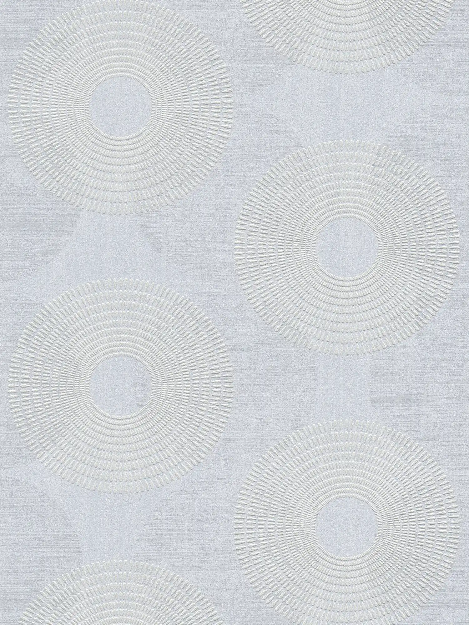         Papier peint intissé à motifs géométriques de cercles - gris
    