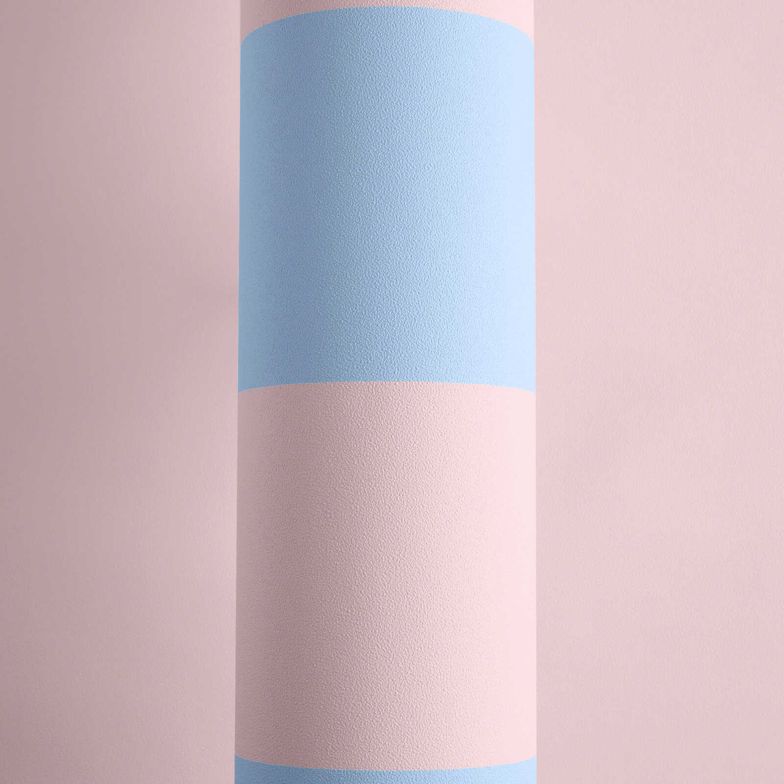 Telescope, Pastellfarben, Musterstangen, Bodenständer, Kunstobjekt