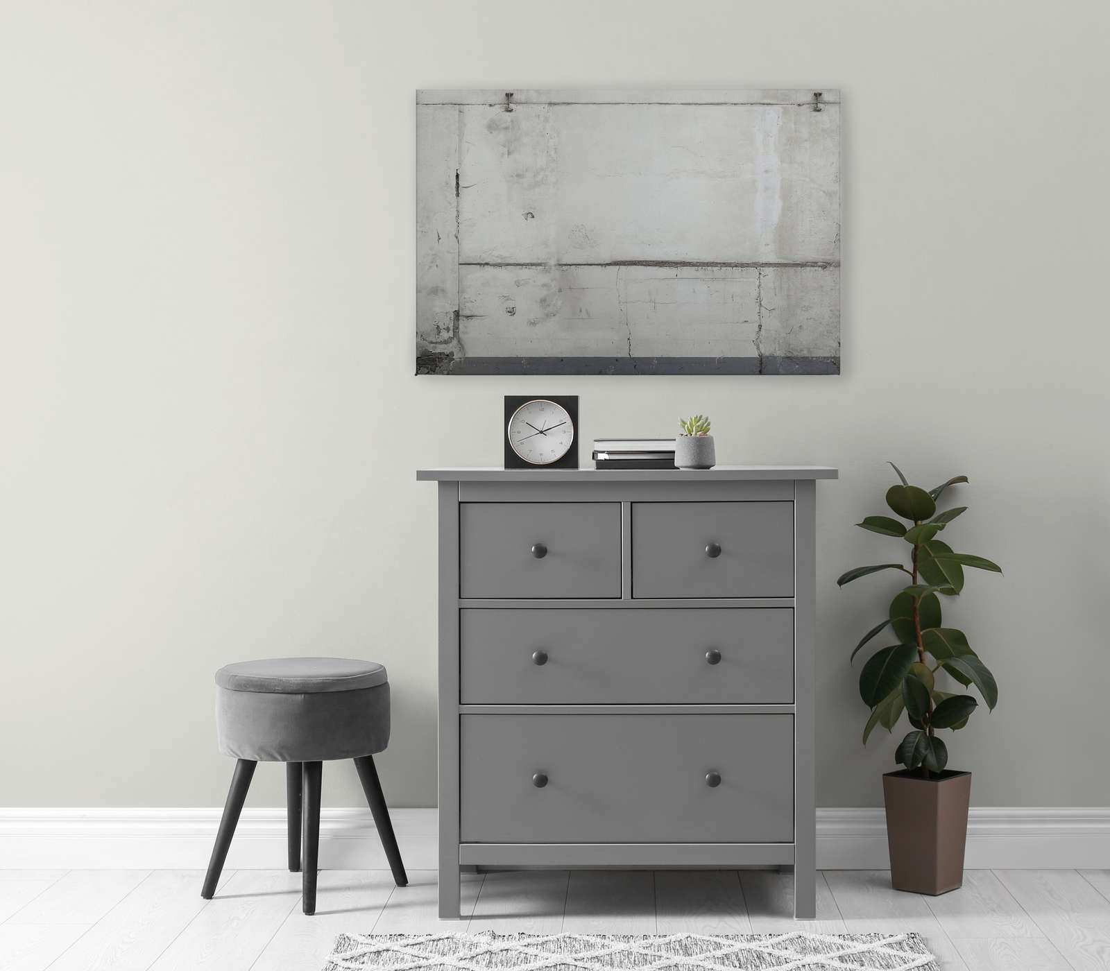             Industrial Style Leinwandbild Mauerwerk im Used Look – 0,90 m x 0,60 m
        