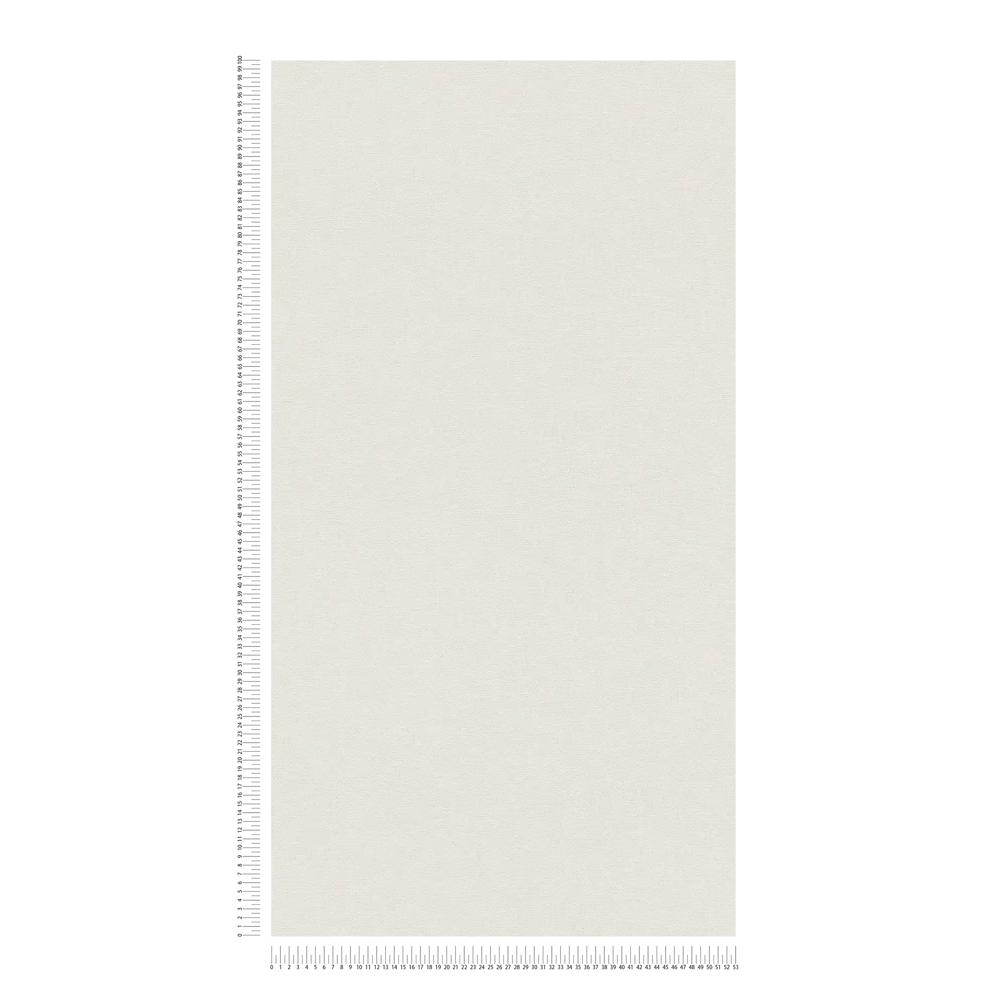             Textiloptiktapete einfarbiges Design PVC-frei – Weiß, Creme
        