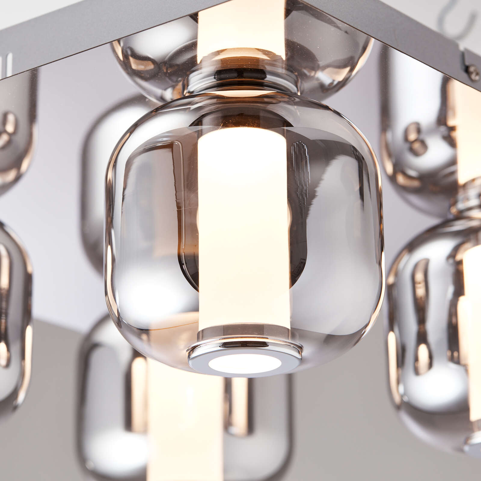 Deckenleuchte aus Glas - Martin 3 – Grau