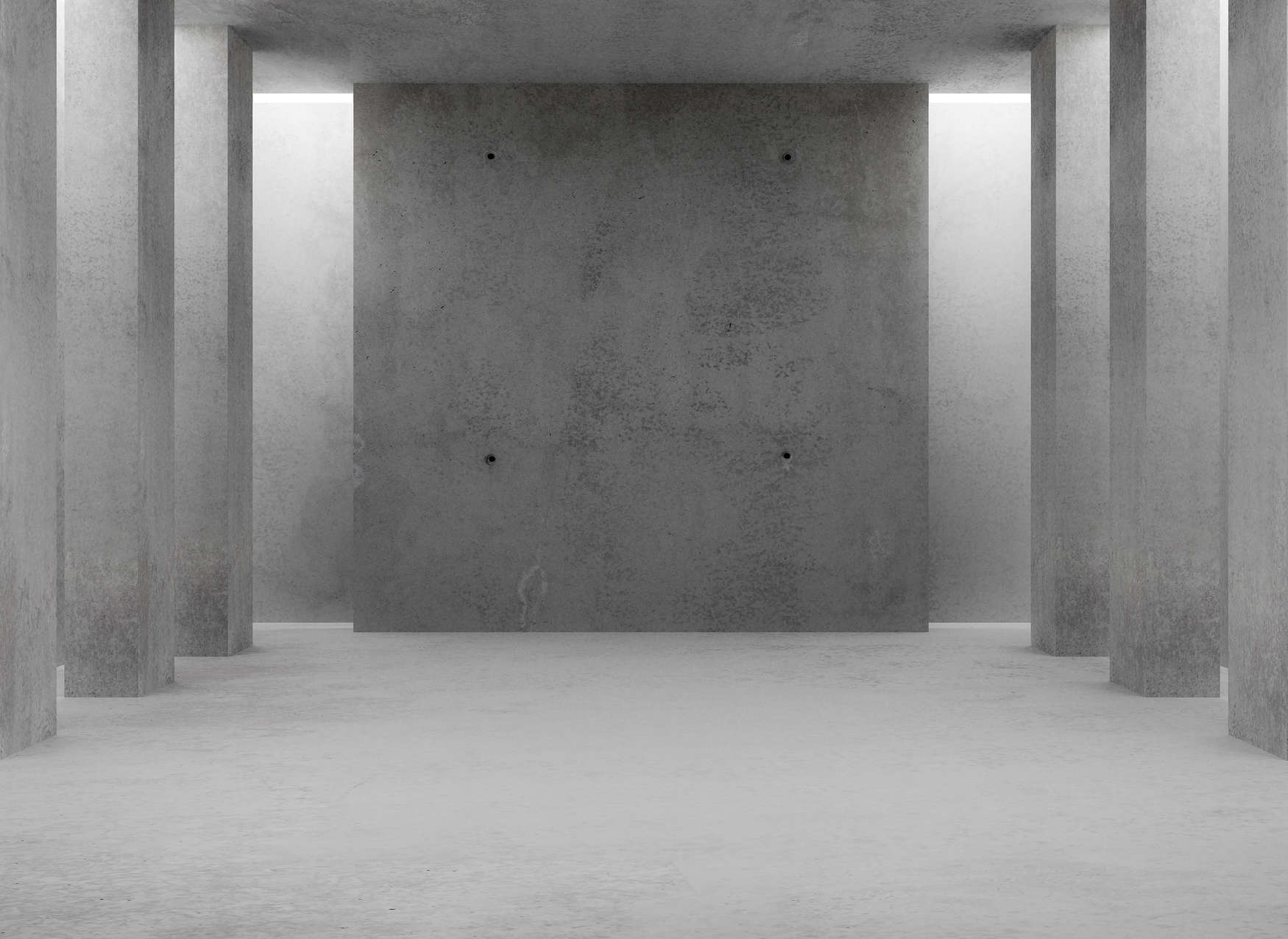 concrete, Säulen, industriell, grau, innenraum