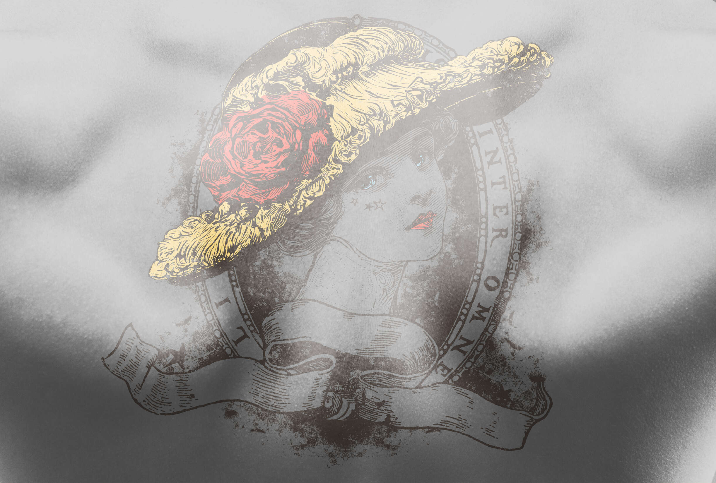 Hut, Sonnenhut, Rose, Person, Gesicht