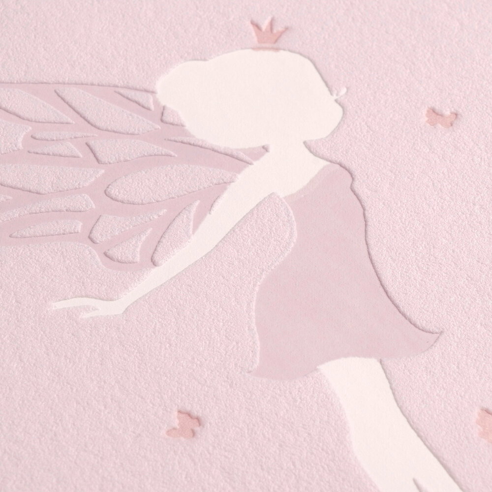 pink, engel, silhouette, papierkunst, wanddekor