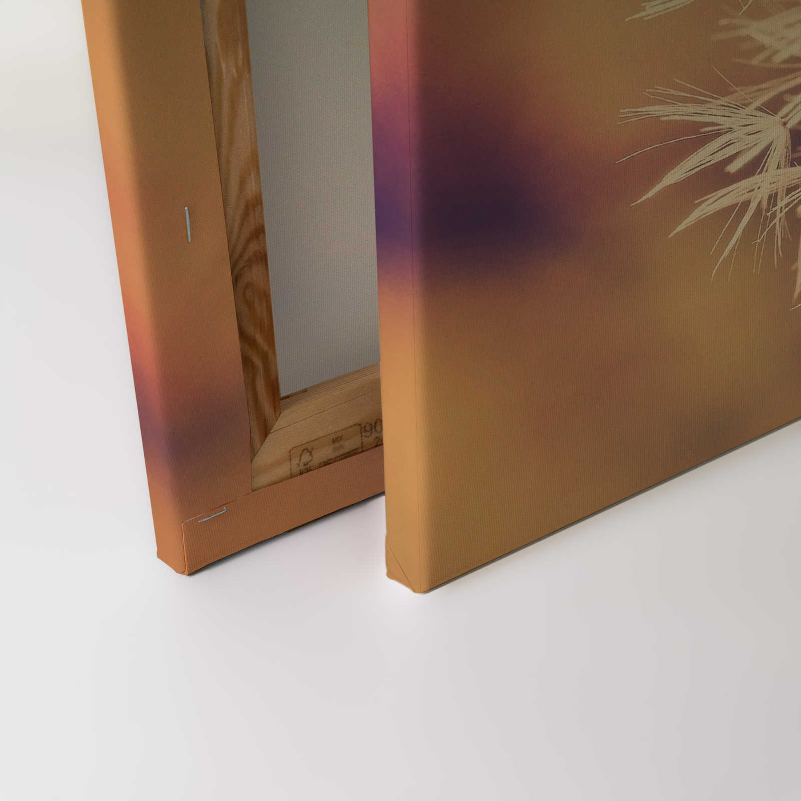             Leinwand mit Pusteblume Bildmotiv | Orange, Weiß – 0,90 m x 0,60 m
        