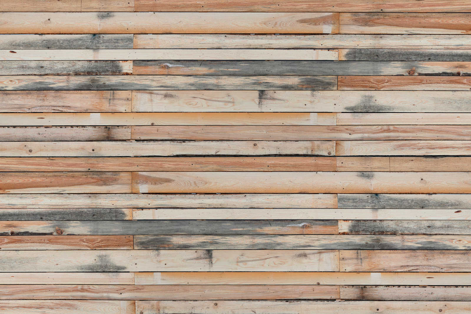             Verwitterte Bretterplanken - Leinwandbild im Used Look als Highlight für die Wand – 0,90 m x 0,60 m
        