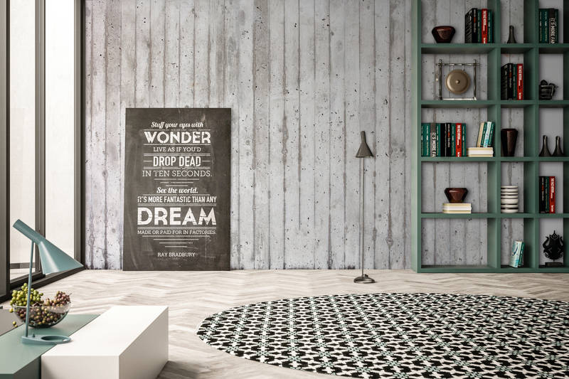             Loft Style Vliestapete – Fototapete mit heller Betonoptik und Used-Design – Grau, Weiß
        