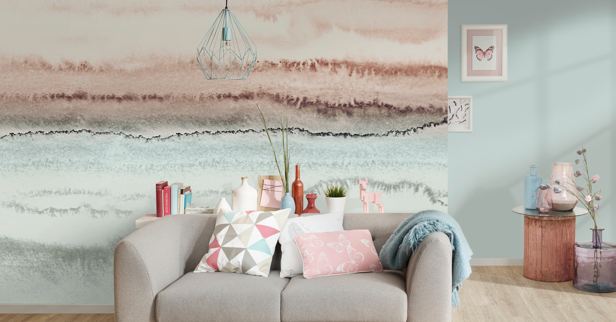 Papier peint pastel avec effet ombré DD119865