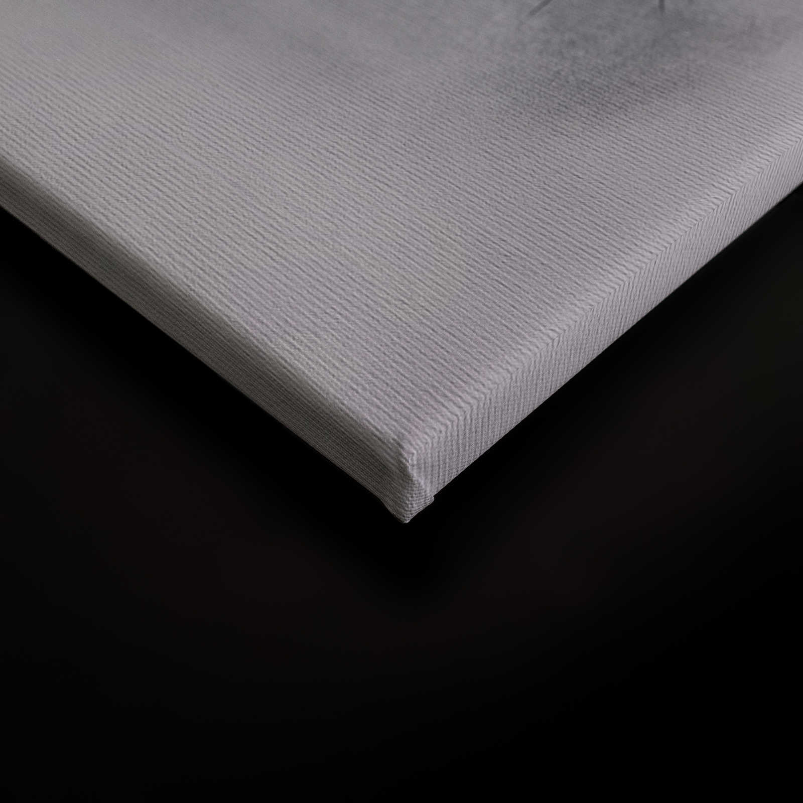             On the Grass 2 - Leinwandbild Reh & Hirsch Vintage Zeichnung in Grau – 0,90 m x 0,60 m
        