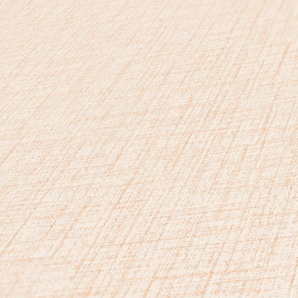             Melierte Unitapete mit Leinenoptik & Struktur – Beige, Gelb
        