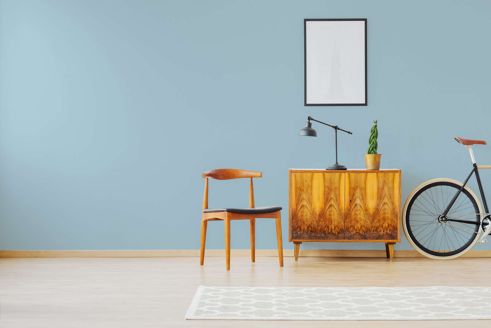             Premium Wandfarbe kühles Hellblau »Blissful Blue« NW301 – 1 Liter
        