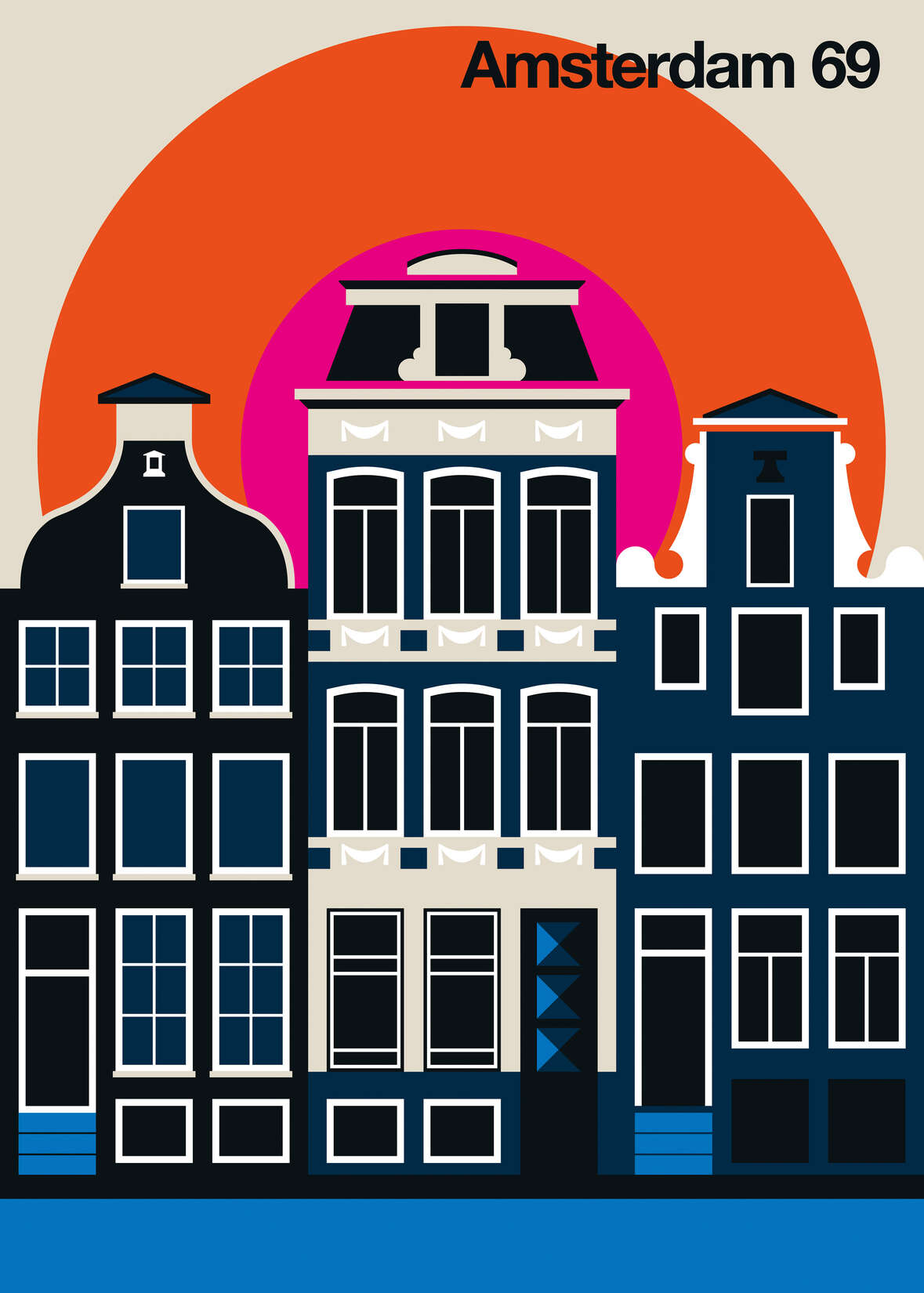 Amsterdam, Stadtansicht, Gebäude, Fassaden, Sonnenuntergang