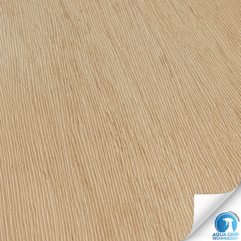             Natürliche, helle Vliestapete in Holzoptik und glatter Oberflächenstruktur – Water. Fix. Ready. – Braun
        
