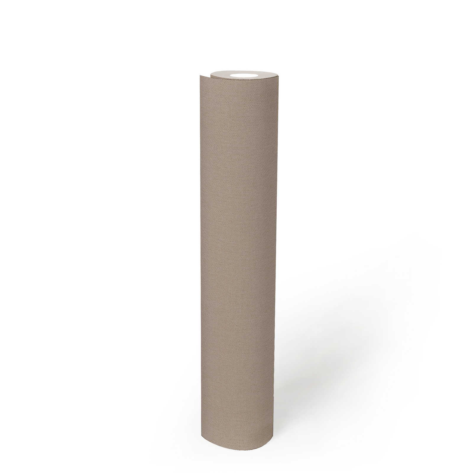             Vliestapete Beige uni & matt mit Textilstruktur – Beige, Braun
        