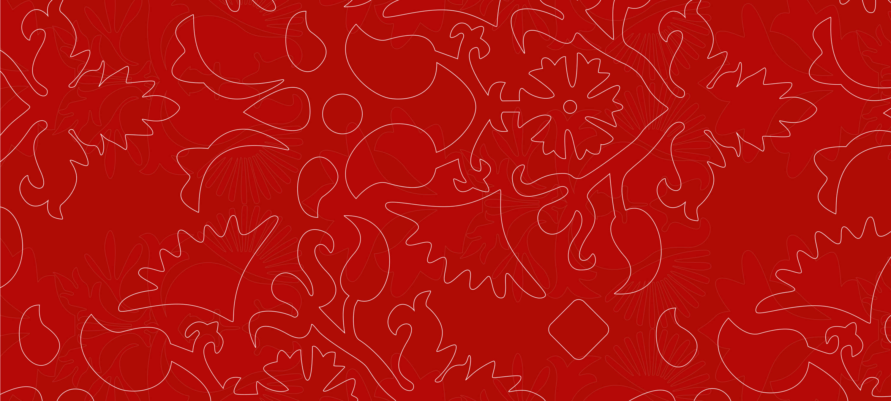             Fototapete Signalrot mit Liniendesign – Rot, Weiß
        