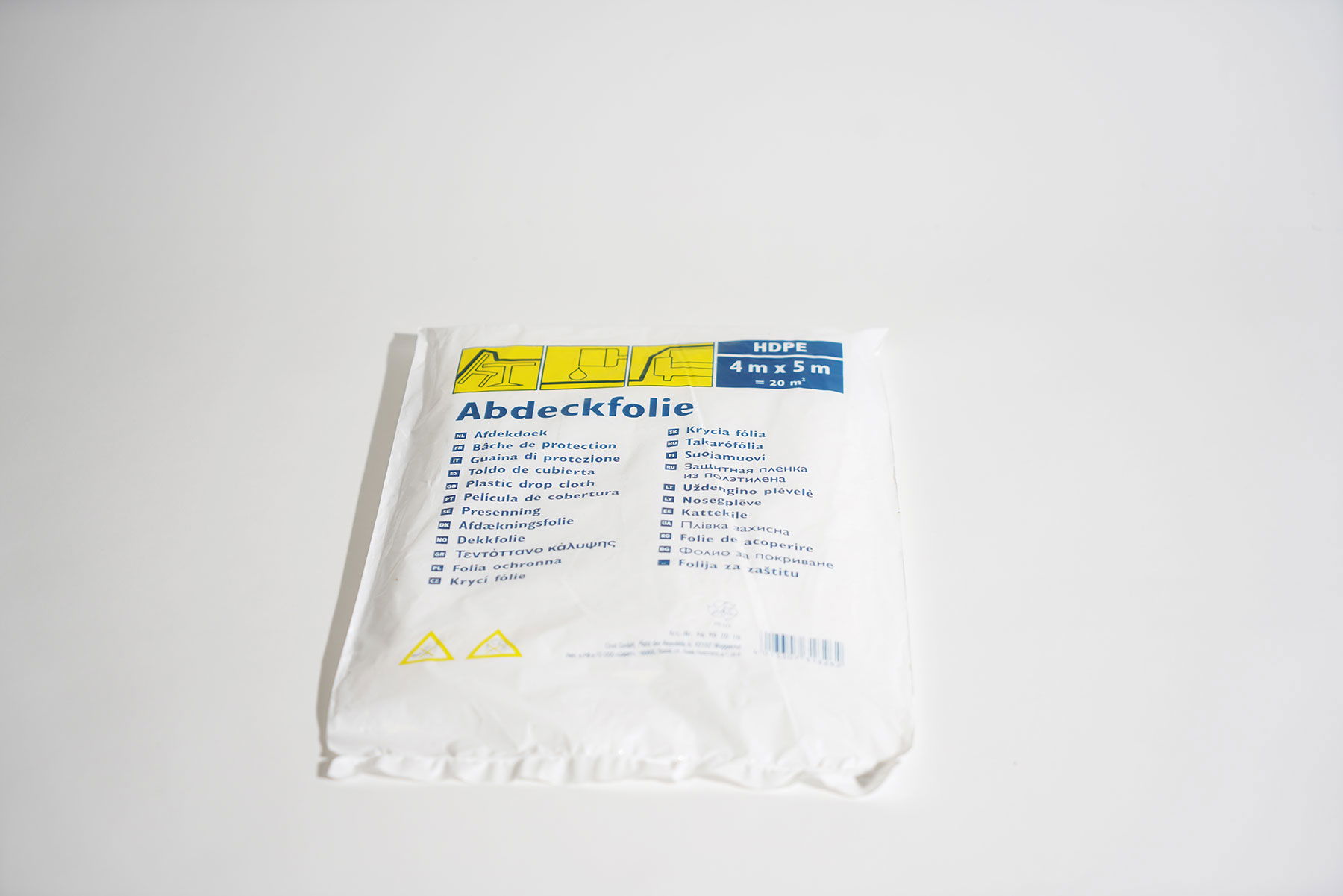             Abdeckplane 4 x 5m Standard Abdeckfolie transparent
        