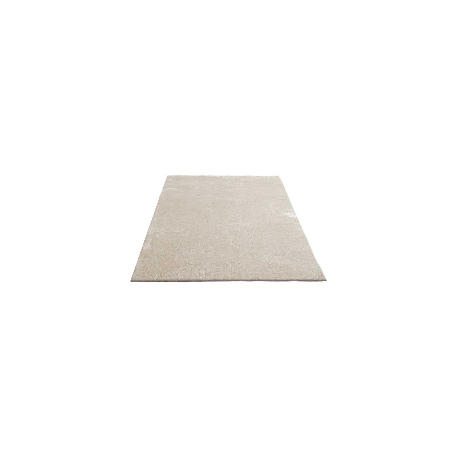        Weicher Hochflor Teppich in Beige – 150 x 80 cm
    