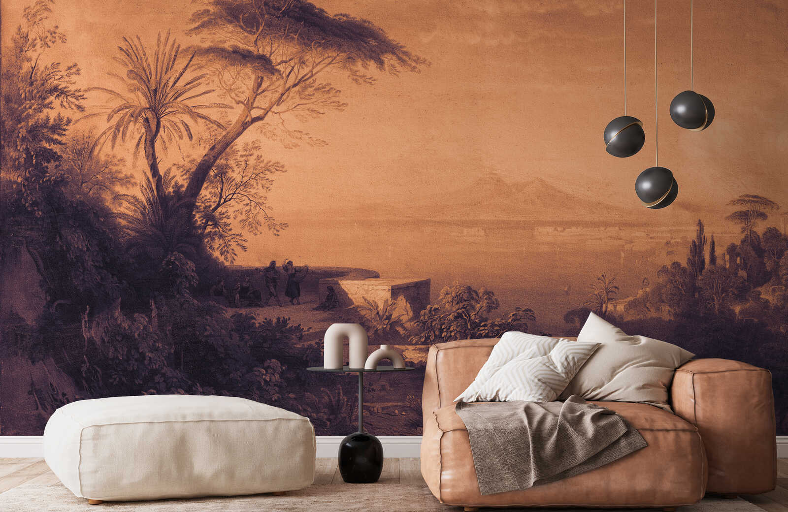 wandmotiv, wandtapete, stuckmuster, wohnzimmer, bodenmuster