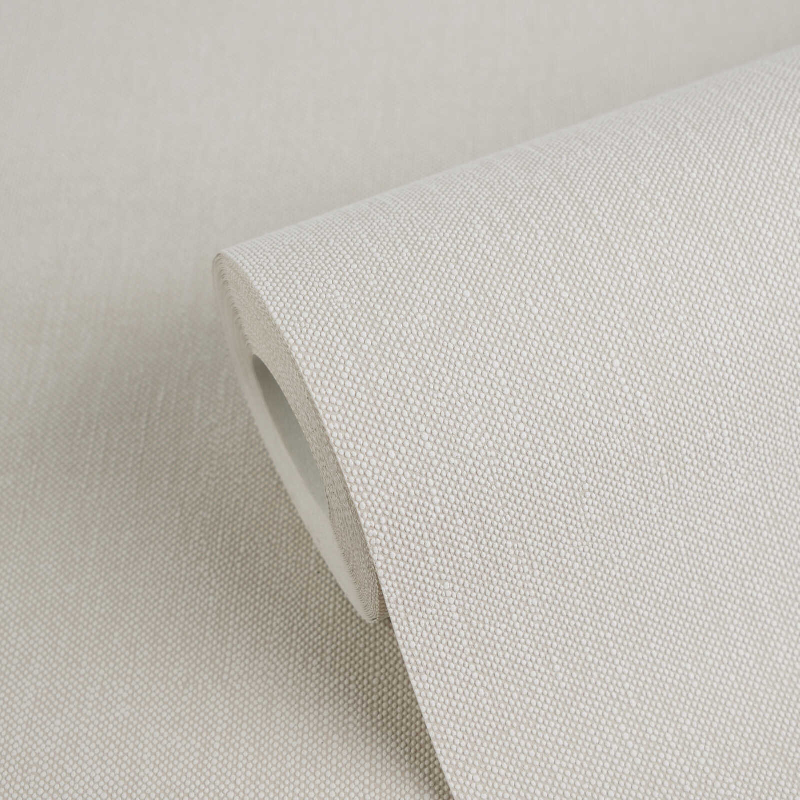 Einfarbige Vliestapete mit strukturierter Optik – Beige, Braun