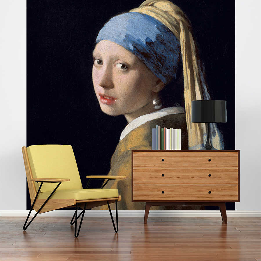         Papier peint panoramique "La jeune fille à la boucle d'oreille en perles" de Jan Vermeer
    