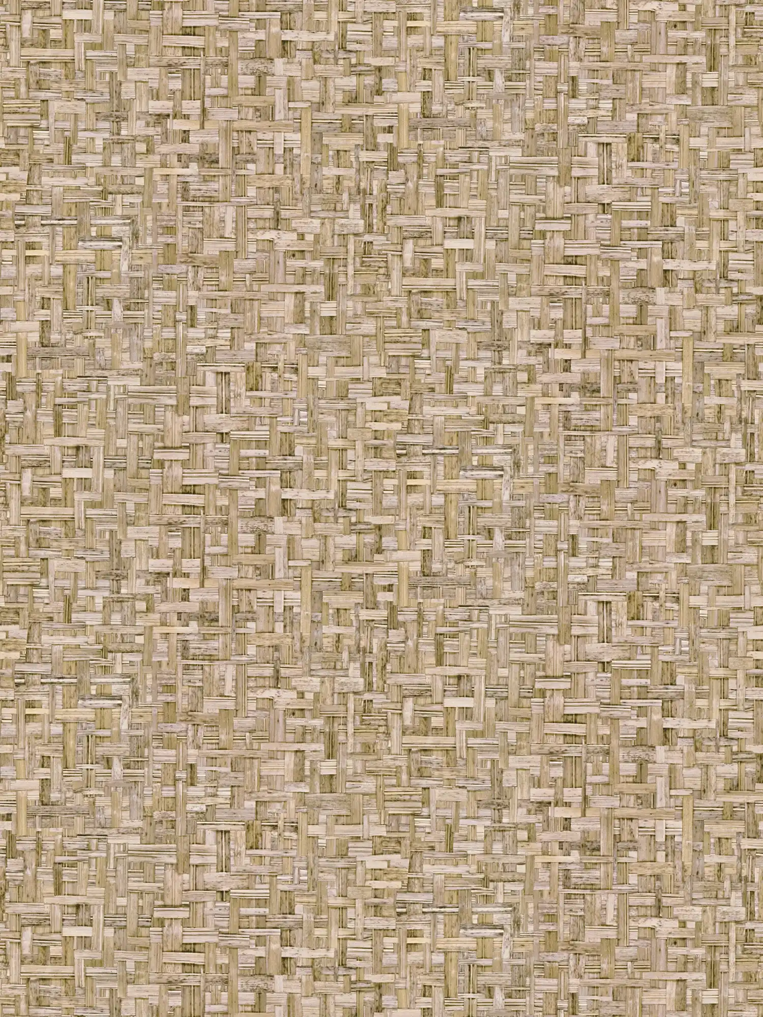         Wallpaper light brown wood look with fiber pattern - brown, beige
    