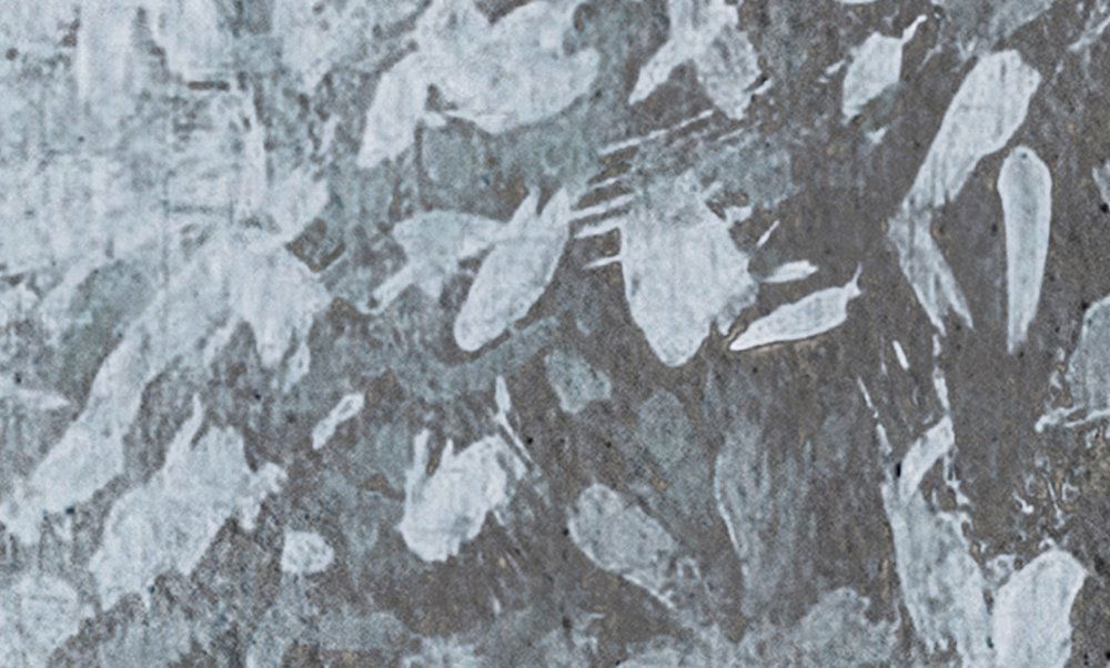             Fototapete Blumen-Bouquet im Vintage Stil – Blau, Grau
        