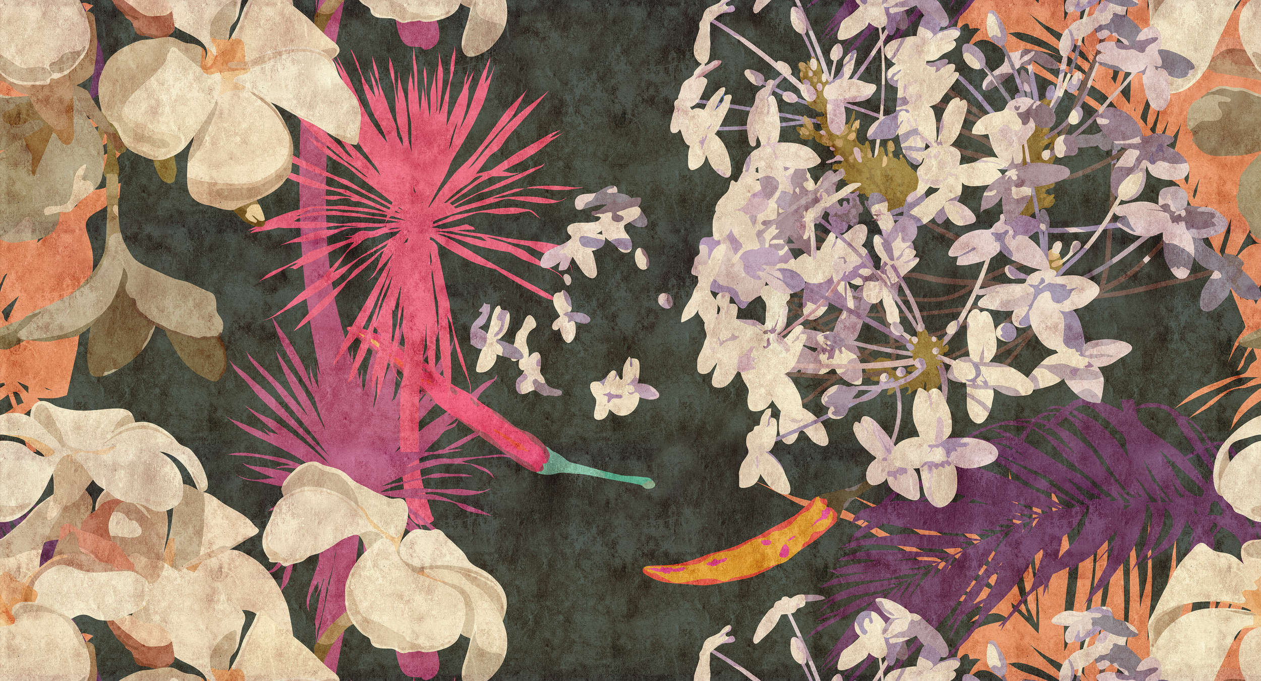 Kunst, Florales Design, Grafiken, Muster, Wandteppich