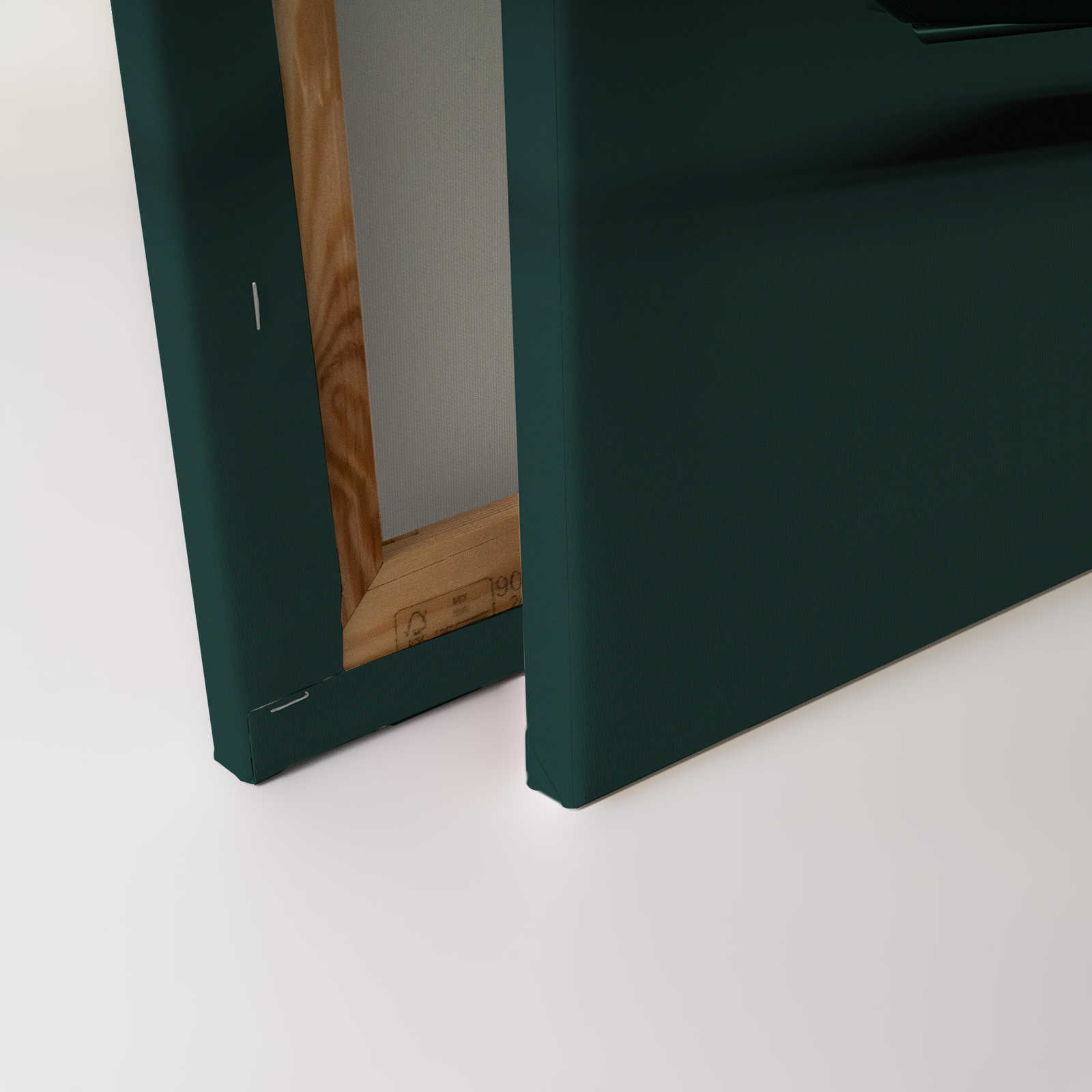 Mustang 1 - Leinwandbild, Seitenansicht Mustang, Vintage – 0,90 m x 0,60 m