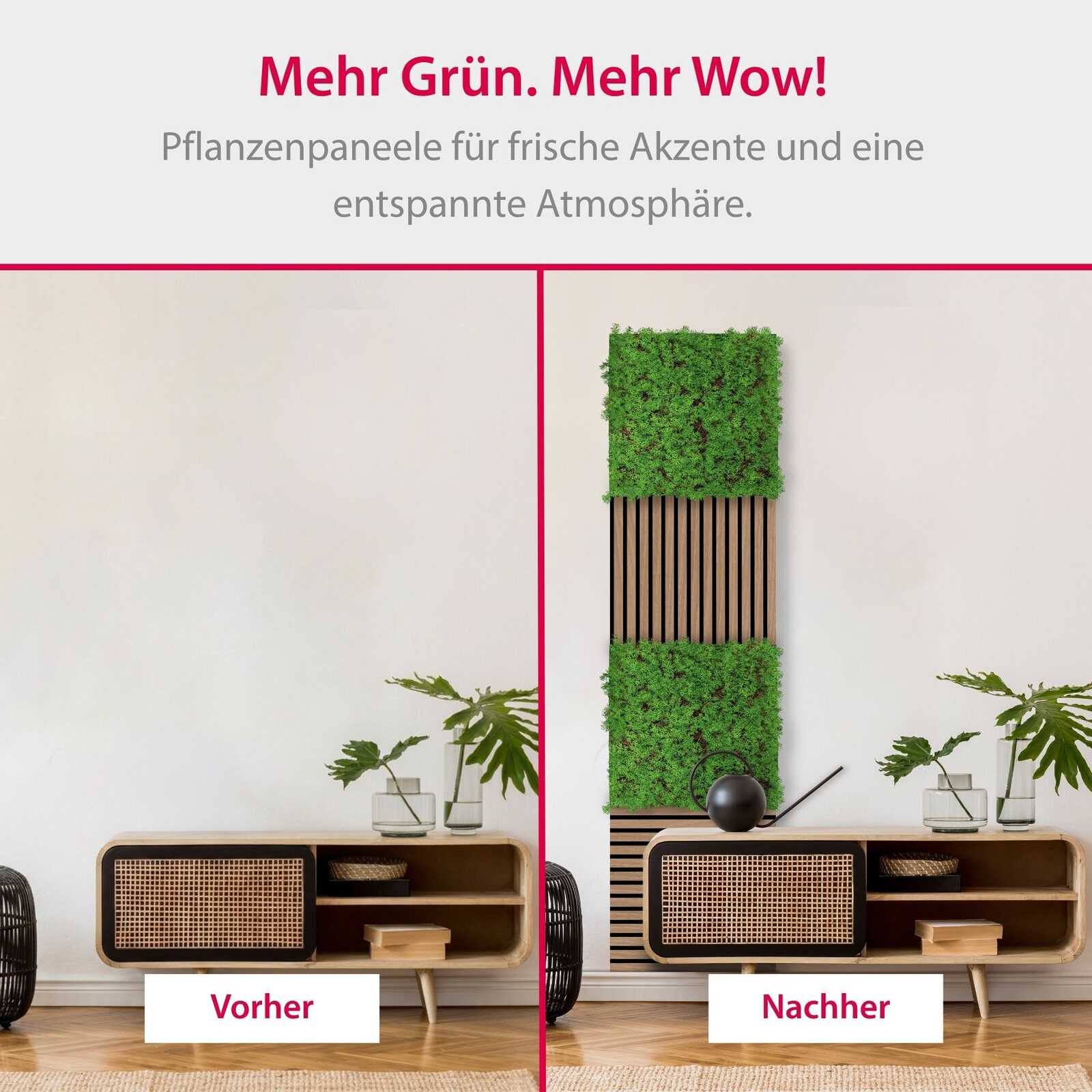 Wohnzimmer, Wanddeko, Grünpflanze, Vertical Garden, Möbel