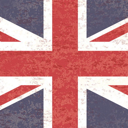 Flagge, Union Jack, britische Flagge, roter Cross weiße Kanten, Leinwandflagge