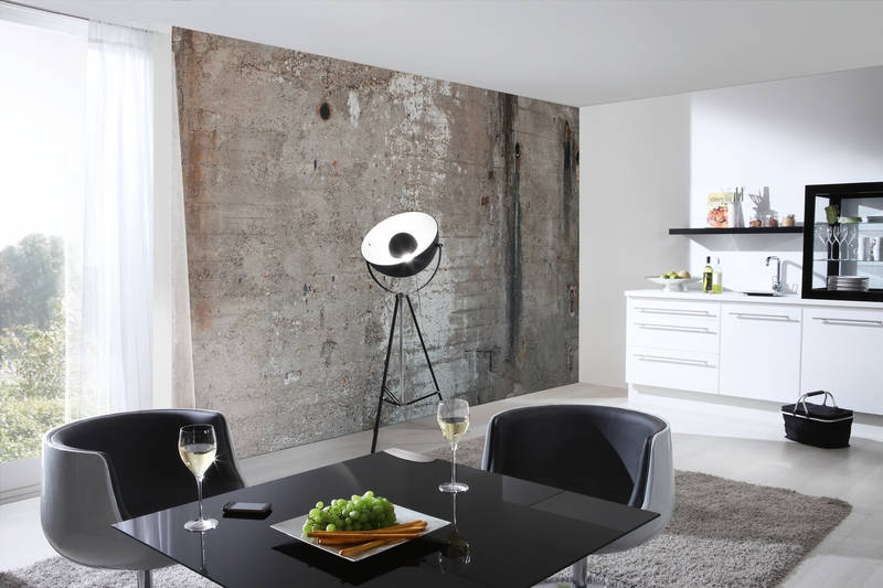             Betonwand Fototapete Industrial Stil rustikal
        