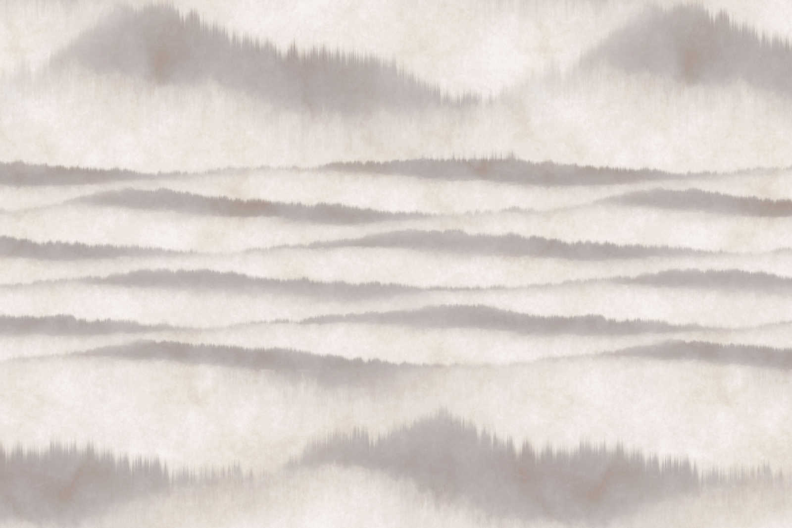 Leinwandbild abstraktes Muster Wellen | weiß, grau – 0,90 m x 0,60 m
