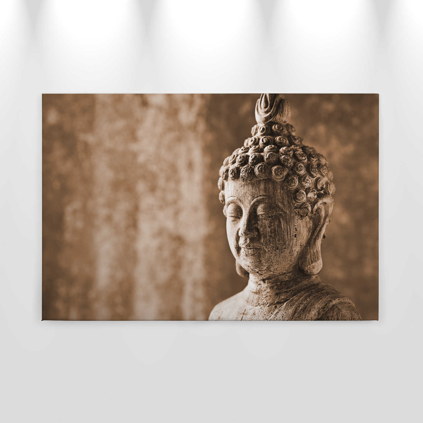             Leinwand Asiatische Stein-Skulptur – 0,90 m x 0,60 m
        
