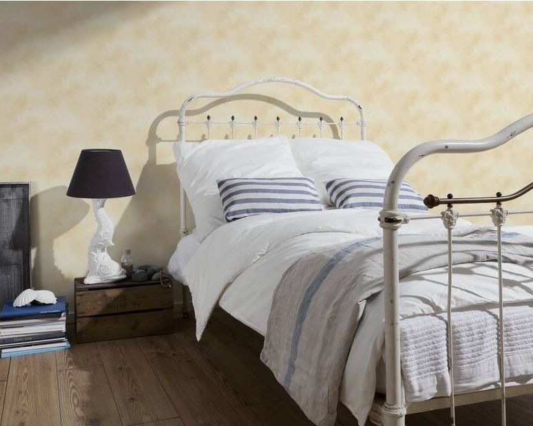 Papier peint jaune pastel 372752