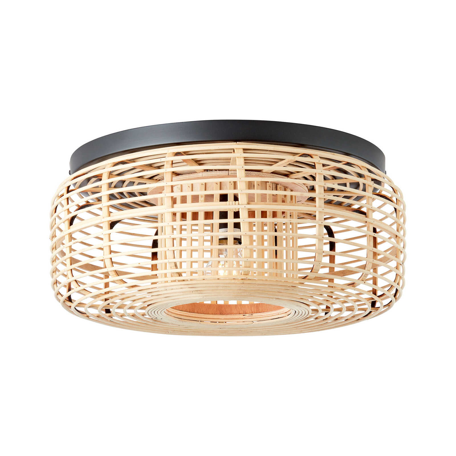         Bamboo ceiling light - Elma 3 - Brown
    