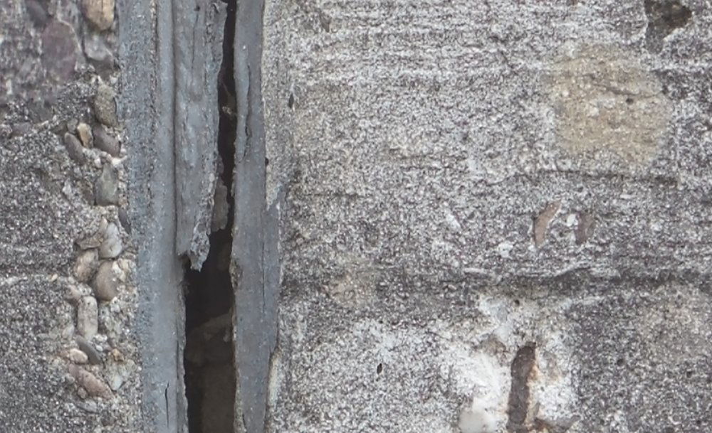             Industrial Design Fototapete – Vliestapete in 3D Optik mit Betonplatten Look – Grau, Schwarz
        