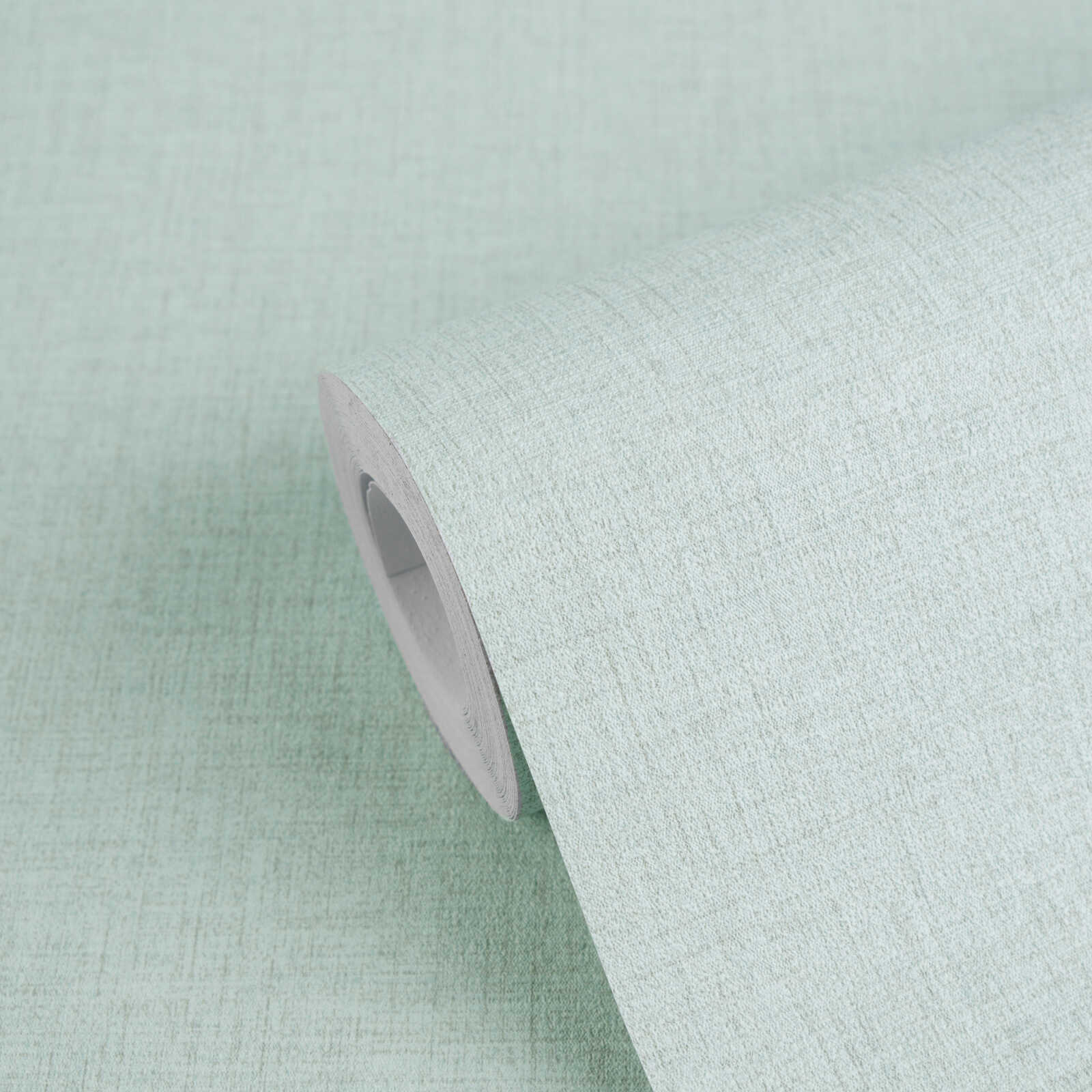 Unitapete mit dezenter Leinen Optik – Blau