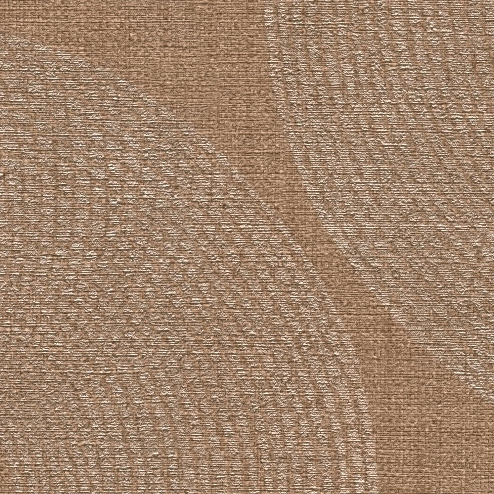             Metallic Tapete Kreise mit Strukturdesign – Braun
        