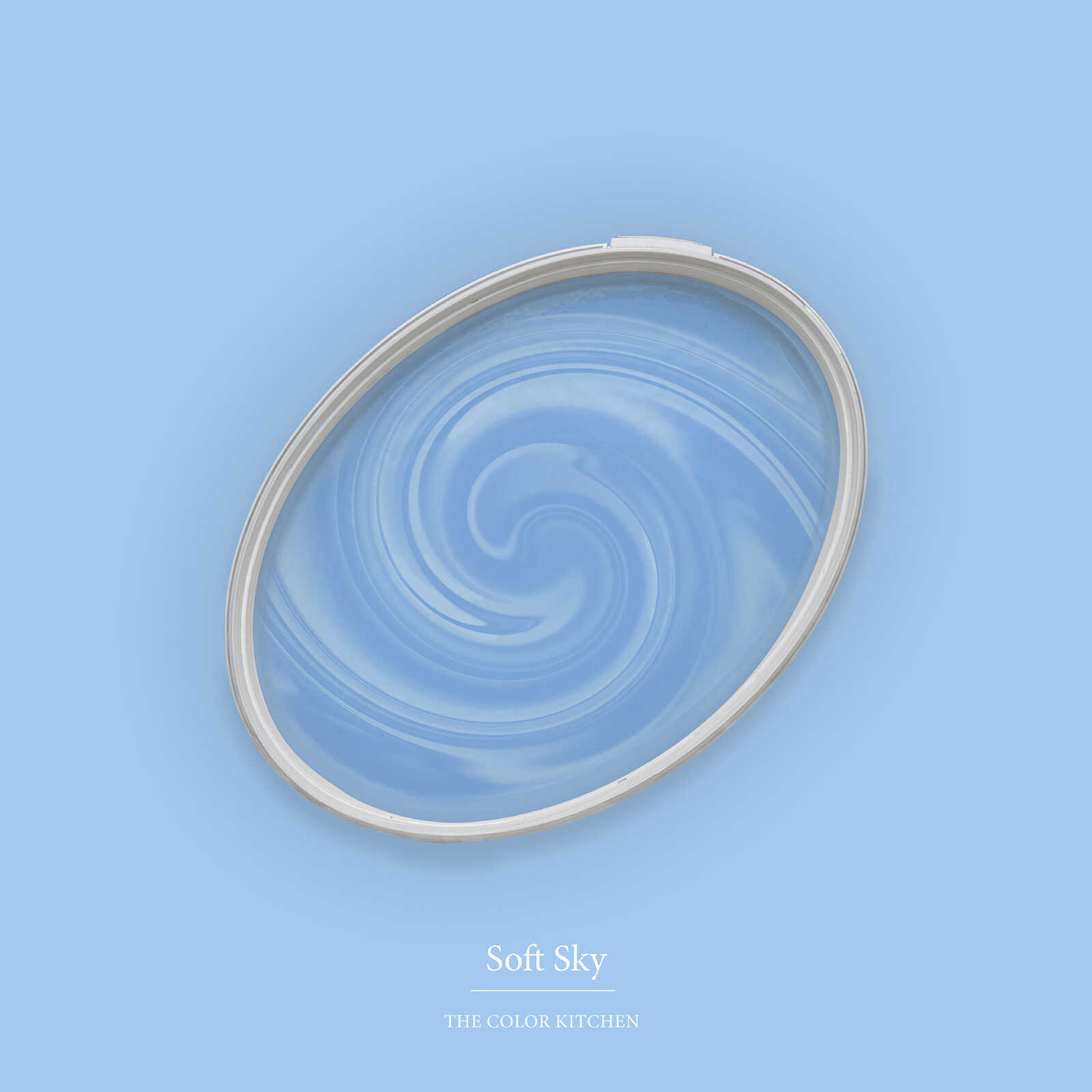 oval reisschüssel, blauer glaze, wirbelmuster, keramikschale, sanft himmelblau