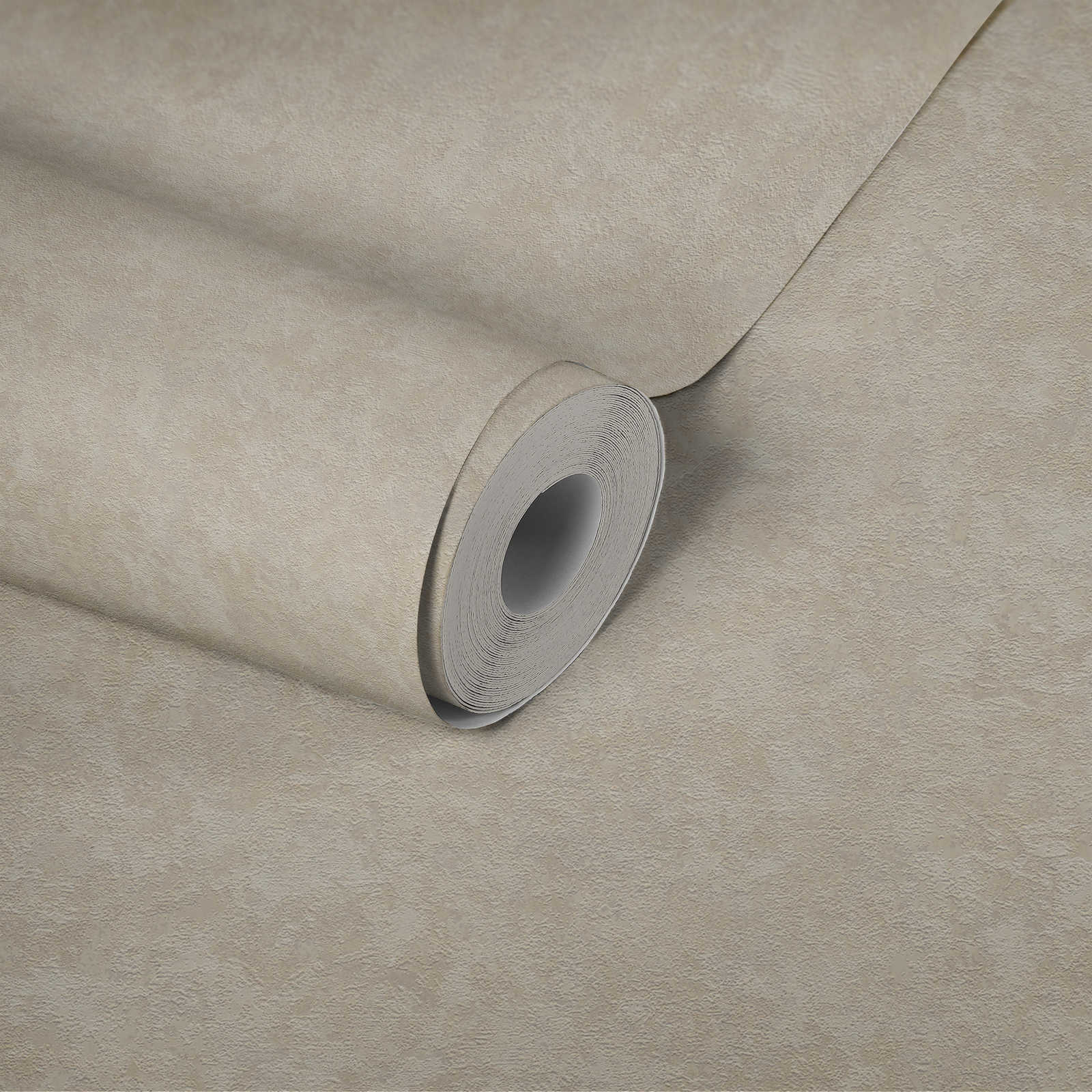             Strukturtapete einfarbig meliert – Beige, Braun
        