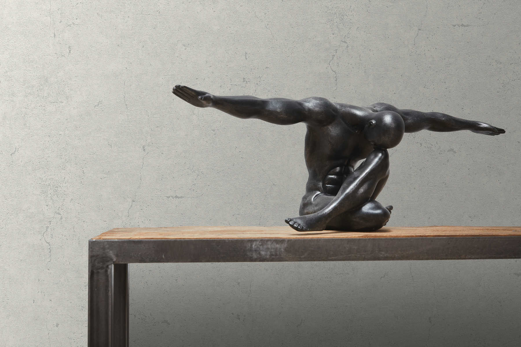             Tapete Betonoptik rustikal im Industrial Style – Hellgrau
        