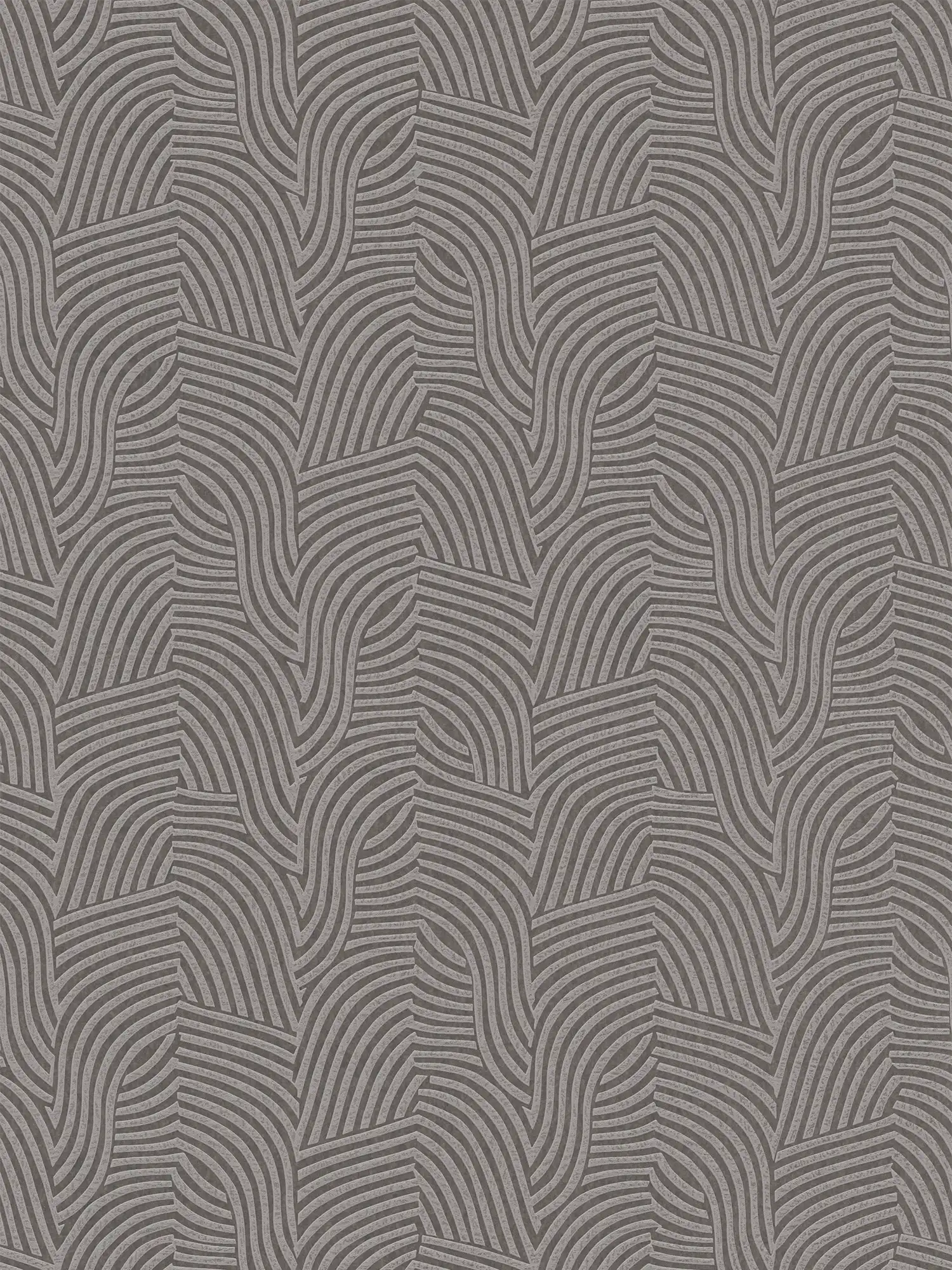         Daniel Hechter non-woven wallpaper with a wavy line pattern on a glossy background - grey, metallic
    
