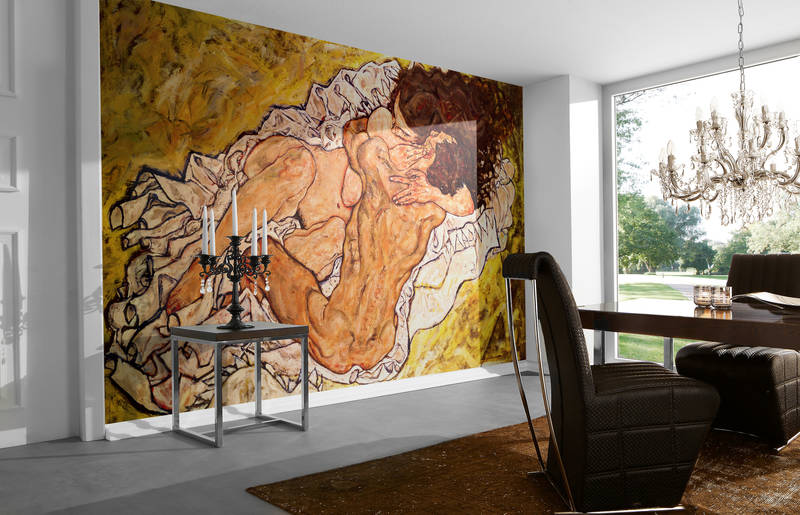 Fototapete 'Die Umarmung' von Egon Schiele