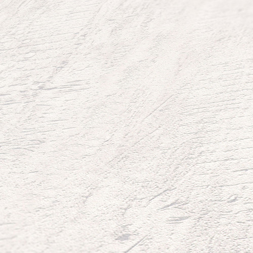             Tapete Betonoptik mit rustikaler Struktur mit rauem Muster – Weiß
        
