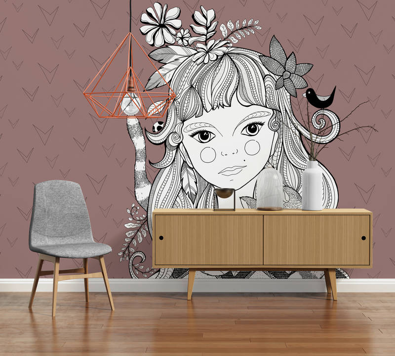 Wandbild, Wandtattoo, Muster, Kinderzimmer, Illustration