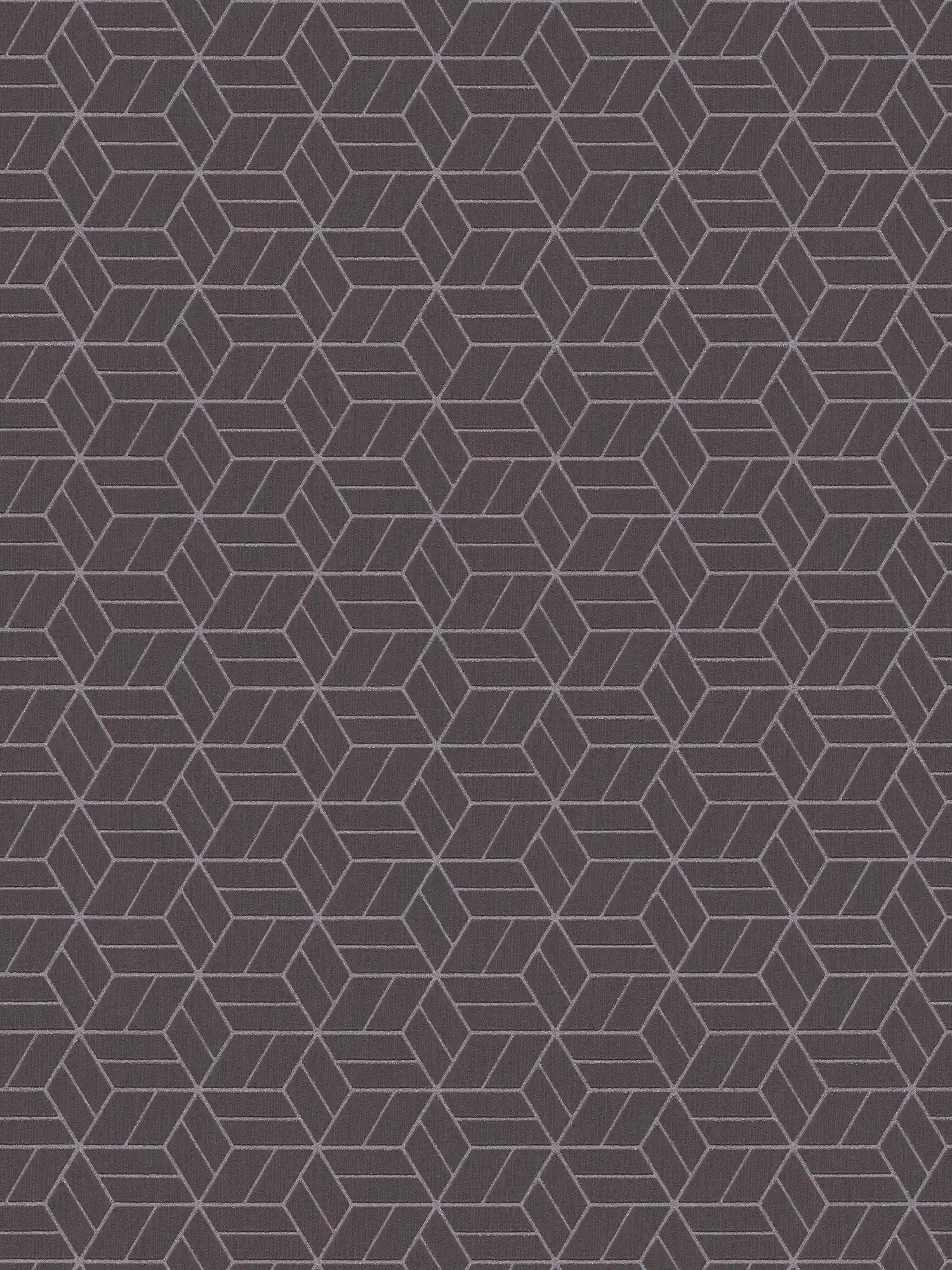         Tapete geometrisches Muster & Glitzer-Effekt – Schwarz, Silber
    