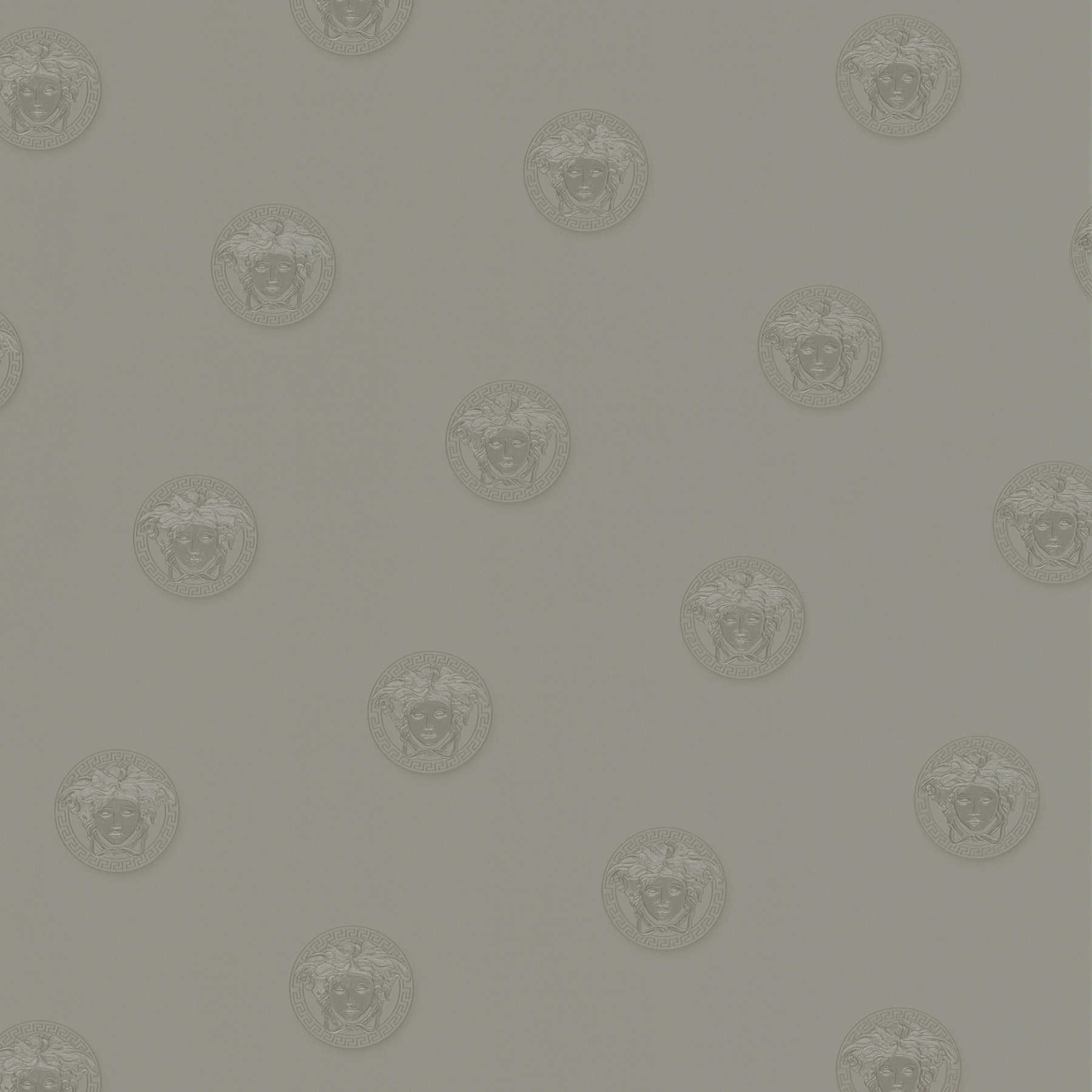         VERSACE wallpaper with Medusa embossed pattern - grey
    