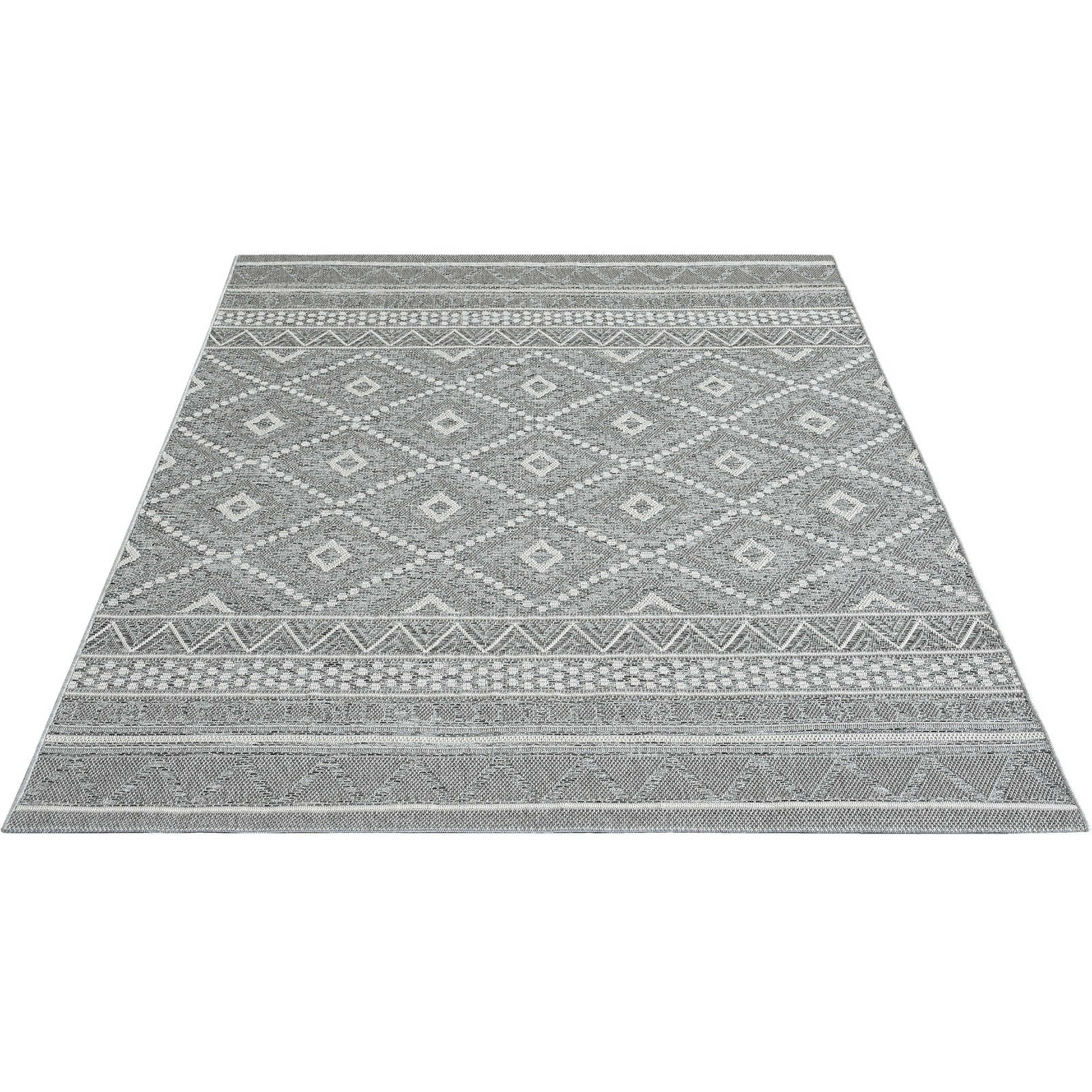 Grey Patterned Outdoor Rug Patterned Outdoor Rug - Grey | DD126943 | A.S.