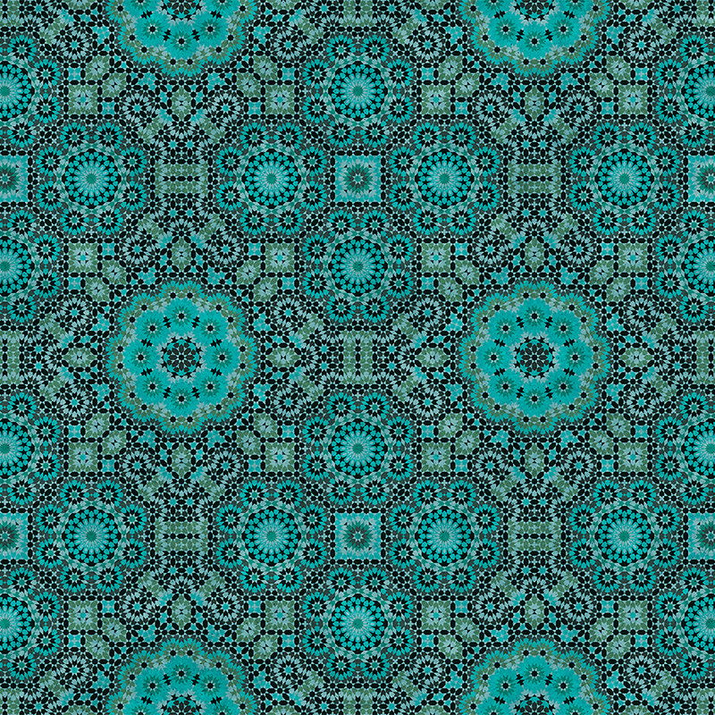 Dekoration für Zuhause, Teppich, Muster, Türkis